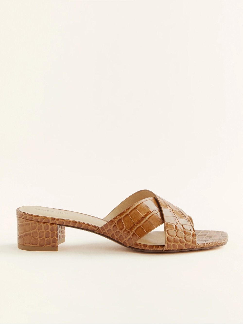 Reformation Morgan Criss Cross Block Sandal